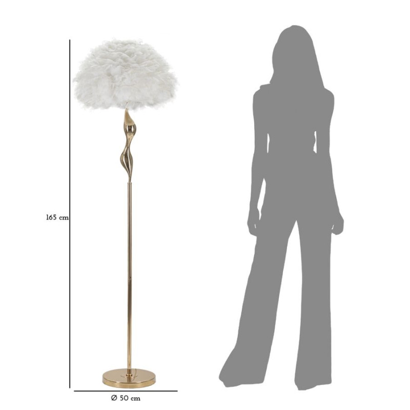 LAMPADAIRE SLIM BLANC CM Ø 50X165