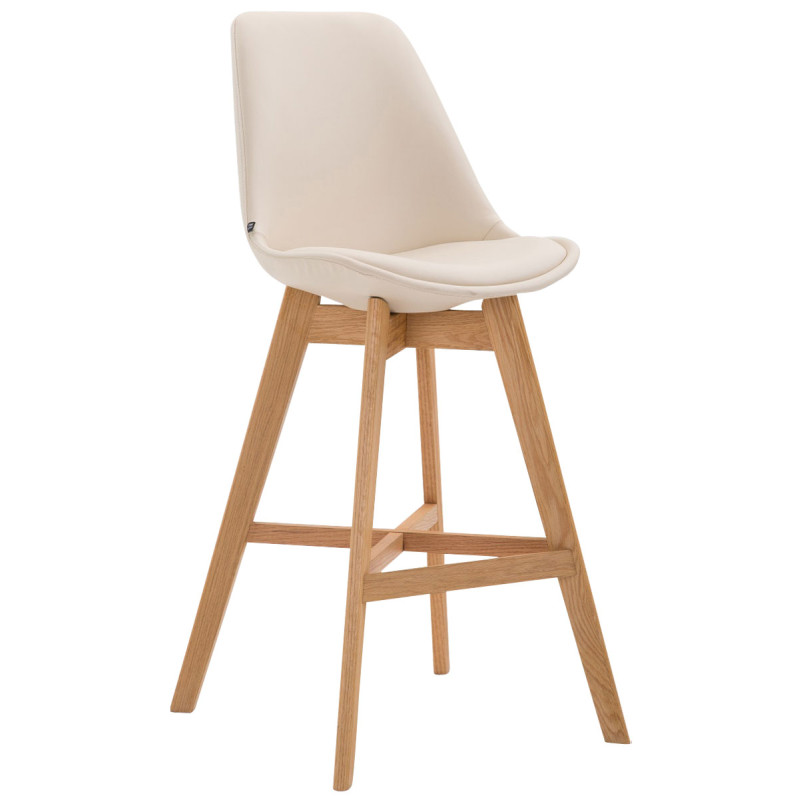 Tabouret de bar Cannes en cuir artificiel Natura