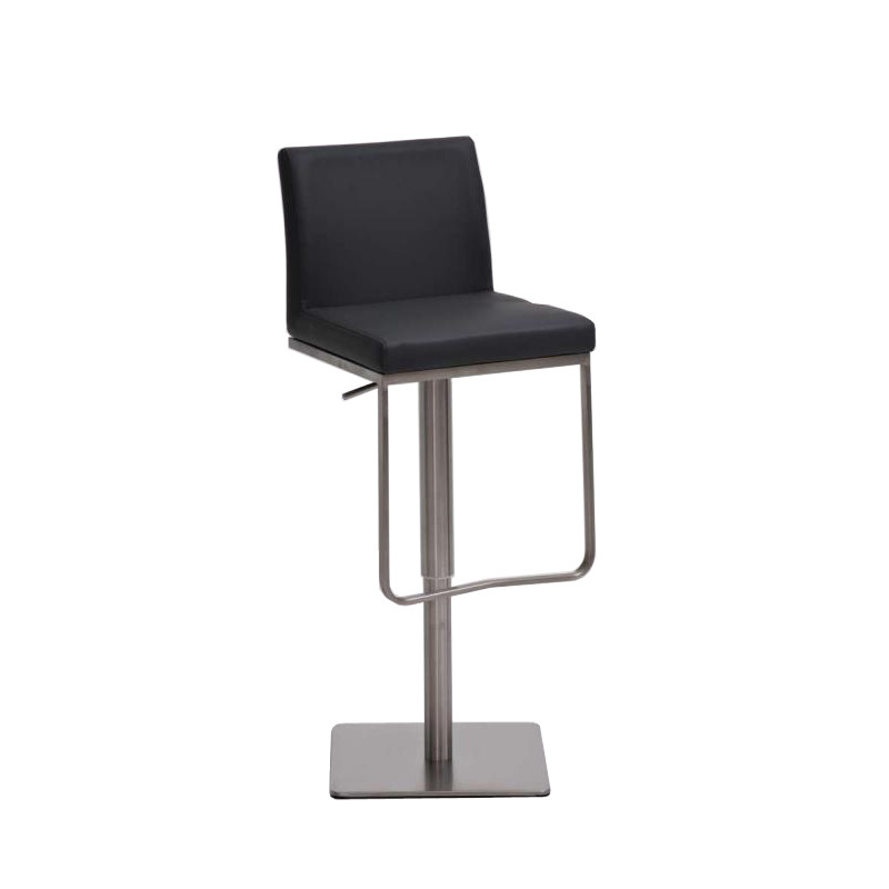 Tabouret de bar Panama E en cuir artificiel gris