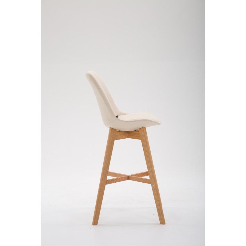 Tabouret de bar Cannes en cuir artificiel Natura