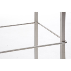 Sgabello Avola E78 in similpelle bianco