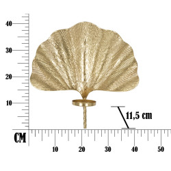BOUGEOIR MURAL GLAM LEAF CM 41X11,5X40