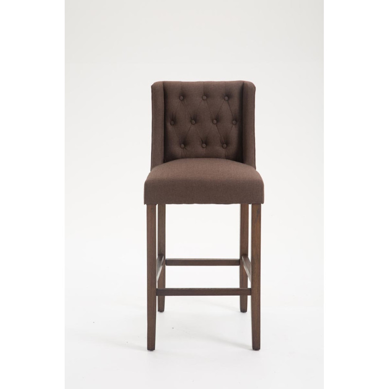 Tabouret de bar Cassandra en tissu antique foncé