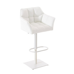 Tabouret de bar Damaso W blanc
