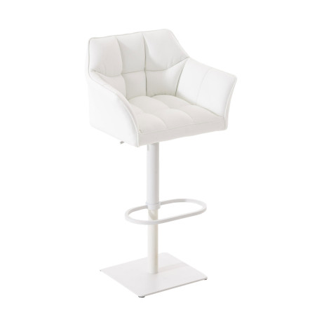 Tabouret de bar Damaso W blanc