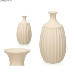 Vase Beige Céramique 27 x 48 x 27 cm