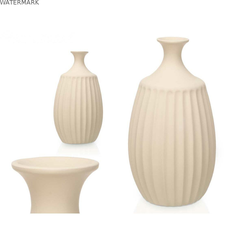 Vase Beige Céramique 27 x 48 x 27 cm