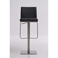 Tabouret de bar Panama E en cuir artificiel gris