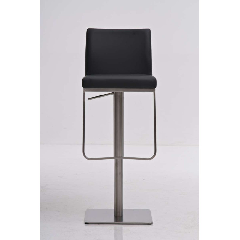 Tabouret de bar Panama E en cuir artificiel gris