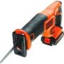 BLACK+DECKER Scie Sabre Sans Fil 18 V BDCR18-QW Livrée avec 1 Batterie et 1 Lame de 15 cm, Débattement 22 mm