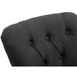 Taburete Lakewood Tapizado en Tela Gris oscuro