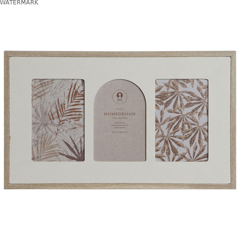 Cadre photo Home ESPRIT Beige Verre Bois MDF Scandinave 39 X 2 X 24 cm