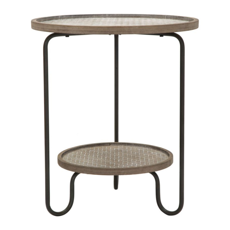 TABLE AREX 2 ÉTAGÈRES CM Ø 48X54,5