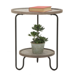 TABLE AREX 2 ÉTAGÈRES CM Ø 48X54,5