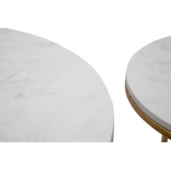 TABLE SIMPLY MARBRE COUPLE Ø 52X63-42X53