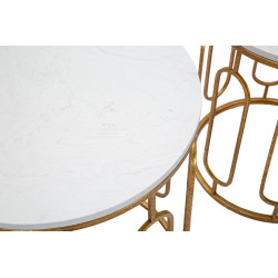 TABLE TORY MARBRE COUPLE CM 46X55-39X48