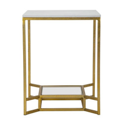 TABLE DOUBLE EN MARBRE CM 47X47X60