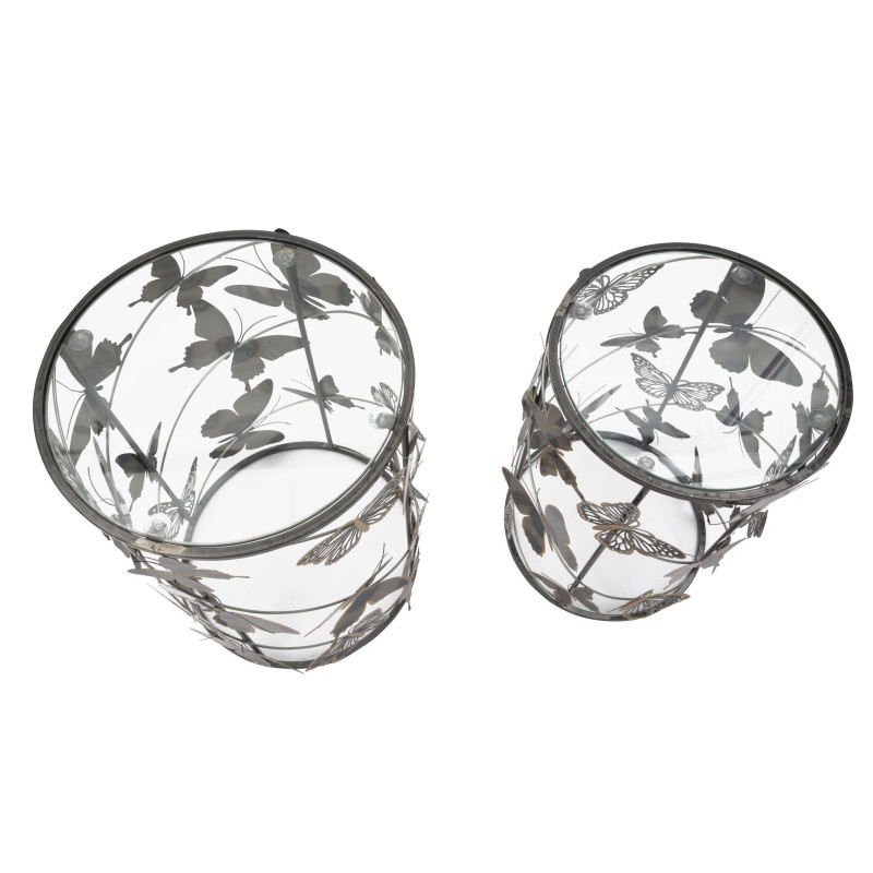 TABLE FARFALLE 2PCS CM 41,3X55-35X50,3