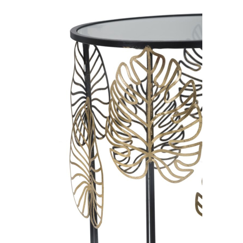 TABLE FOGLIE GLAM COPPIA CM Ø 38X55-33X50