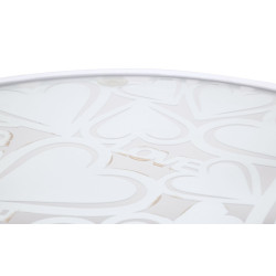 TABLE BLANCHE HARTS COPPIA CM Ø 43X60-38X55