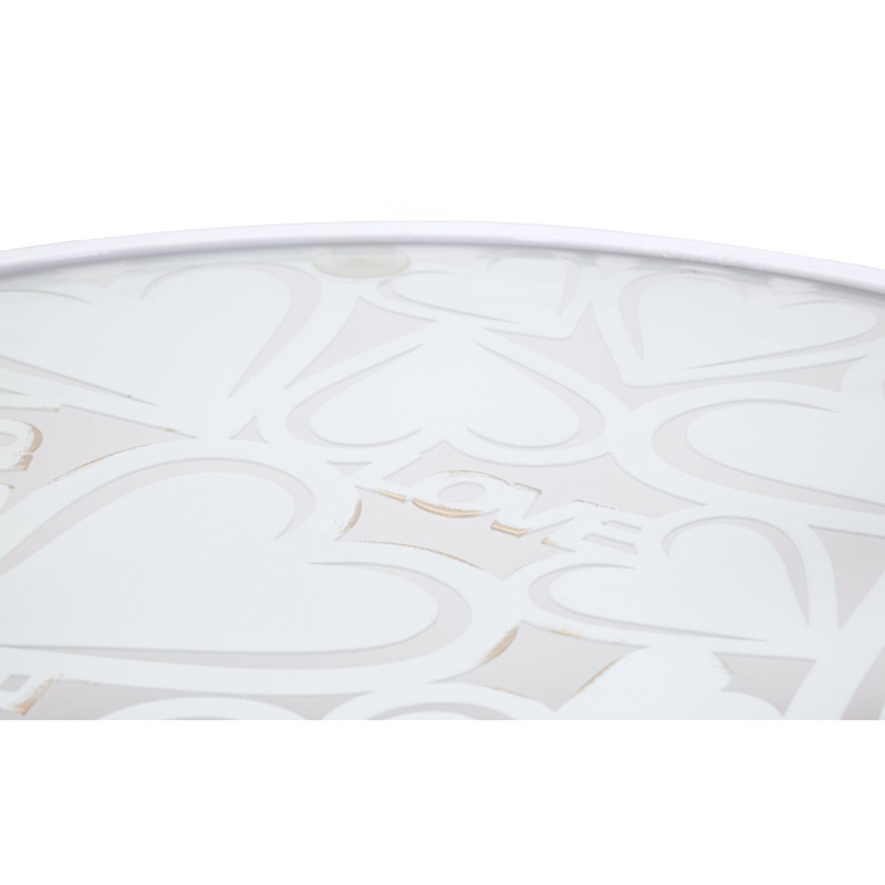 TABLE BLANCHE HARTS COPPIA CM Ø 43X60-38X55
