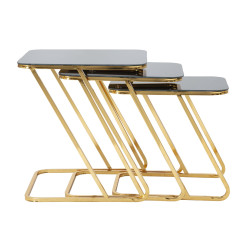 TABLE SIMPLE 3 PIÈCES CM 44X50,5X55,5-39X49X51-34X47X45