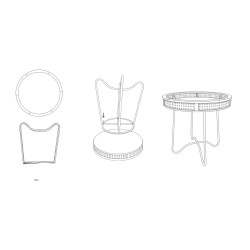 TABLE FUJI CM Ø 60X60,5