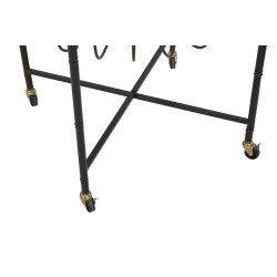 TABLE BASSE CEBU AVEC VERRE ET PUITS CM 70,5X65X57