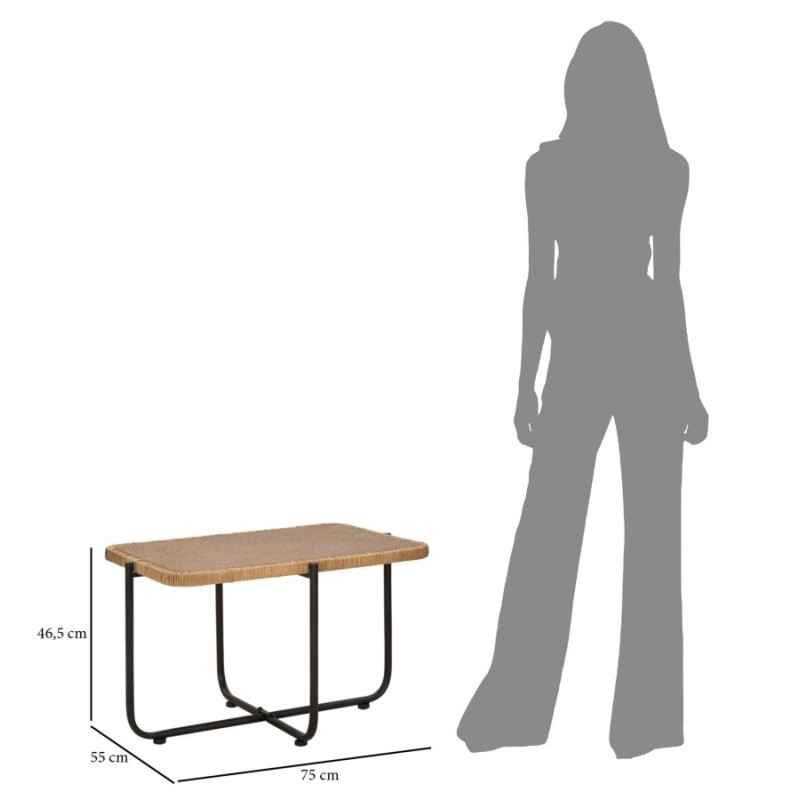 TABLE BASSE CEBU CM 75X55X46,5