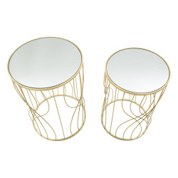 ENSEMBLE DE TABLE LIGNE 2PCS CM Ø 38X55-33X50