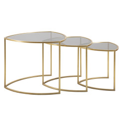 TABLE BASSE TRIANGLE ENSEMBLE 3 PZ CM Ø 60X50-50X45-40X40