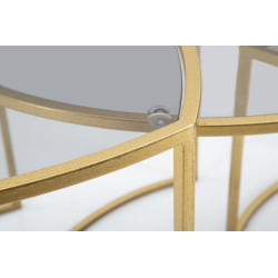 TABLE BASSE TRIANGLE ENSEMBLE 3 PZ CM Ø 60X50-50X45-40X40