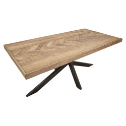 TAVOLO DA PRANZO X CM 180X90X77 (LEGNO DI ACACIA NICOLITICA)