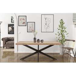 TAVOLO DA PRANZO X CM 180X90X77 (LEGNO DI ACACIA NICOLITICA)