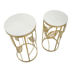 ENSEMBLE DE 2 Rallonges de table CM Ø 35X65,5-30X60,5