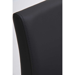 Tabouret de bar Panama E en cuir artificiel gris