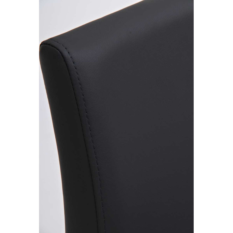 Tabouret de bar Panama E en cuir artificiel gris