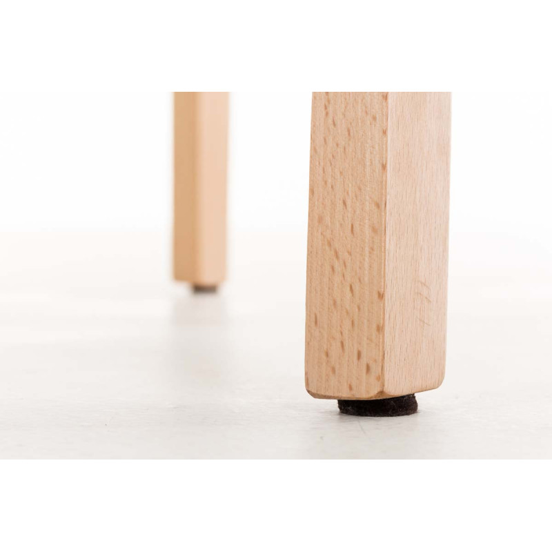 Tabouret de bar Hoover Natura avec structure à 4 pieds, gris