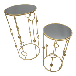 ENSEMBLE DE 2 CAGES DE TABLE CM Ø 50X100-40X80