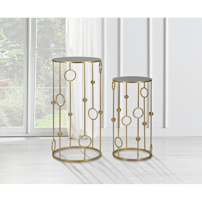 ENSEMBLE DE 2 CAGES DE TABLE CM Ø 50X100-40X80