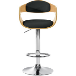 Taburete de bar Kingston Natural/negro