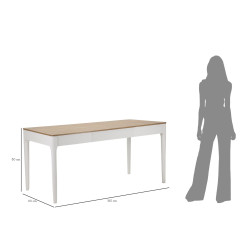 TABLE À MANGER MATERA CM 180X90X80