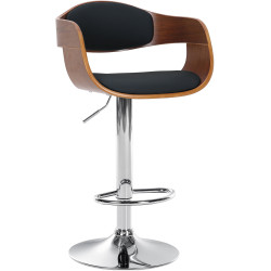 Taburete de bar Kingston Nogal/negro