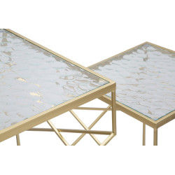 SUPPORT DE TÉLÉPHONE GLASSY COPPIA CM 50X50X100-40X40X80