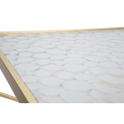 SUPPORT DE TÉLÉPHONE GLASSY COPPIA CM 50X50X100-40X40X80