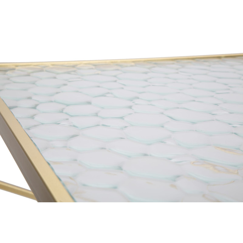 SUPPORT DE TÉLÉPHONE GLASSY COPPIA CM 50X50X100-40X40X80