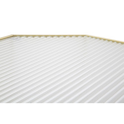 SUPPORT DE TÉLÉPHONE EN VERRE NEUF ENSEMBLE 2 PIÈCES CM 50X46X100-40X37X80