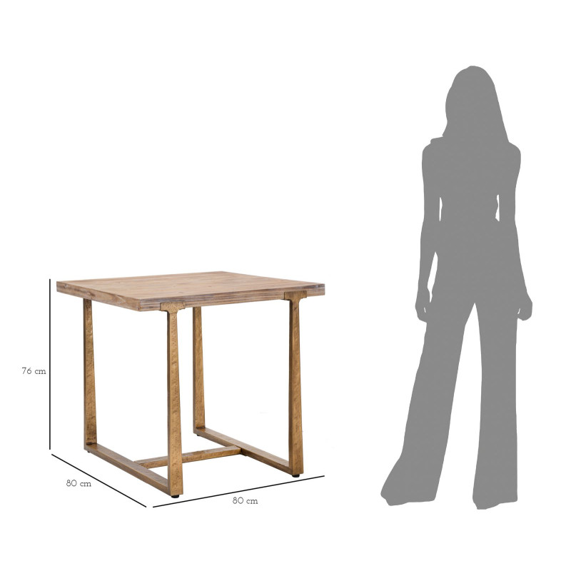 TABLE À MANGER ANKARA CM 80X80X76