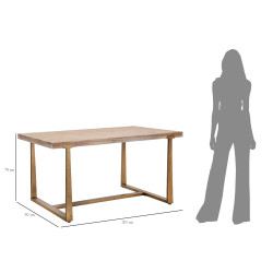 TABLE À MANGER ANKARA CM 150X90X78