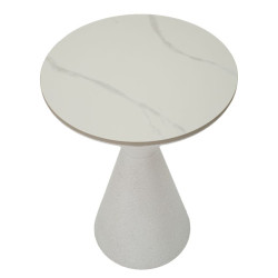 TABLE BLANCHE DOUBLE CM Ø 44,5x63